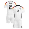 Officiële Voetbalshirt + Korte Broek Duitsland Antonio Rudiger 2 Thuis EK 2024 - Kids